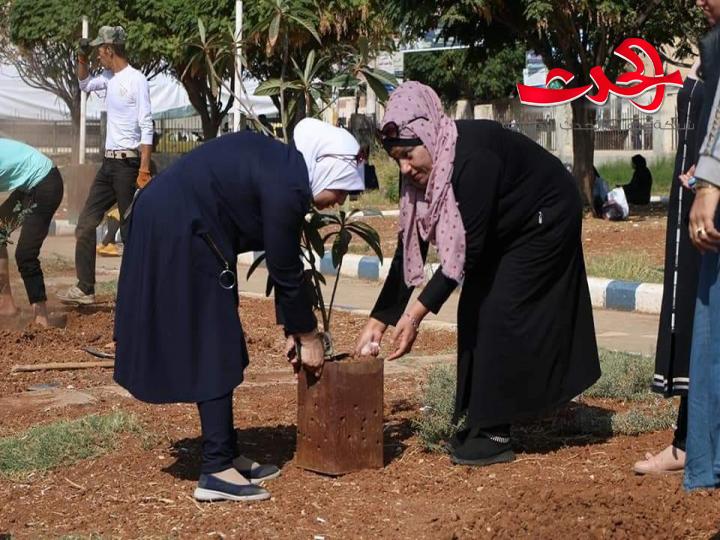 مجلس مدينة درعا يطلق حملة تشجير ونظافة واسعة