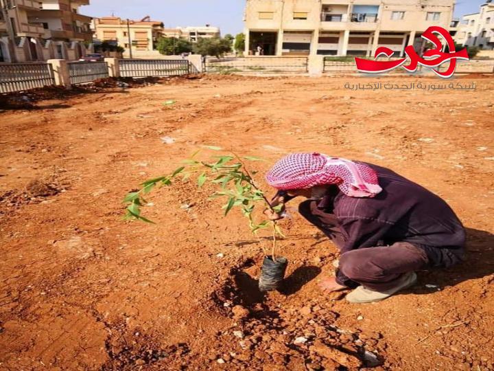مجلس مدينة درعا يطلق حملة تشجير ونظافة واسعة