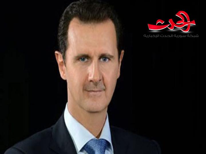 الرئيس الأسد يتلقى عدداً من برقيات التعزية بوفاة المعلم