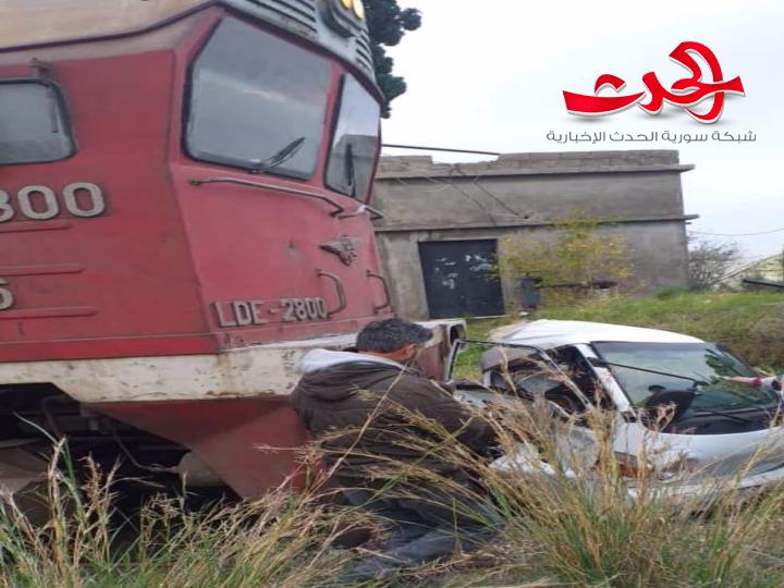 بحادث قطار.. وفاة سائق سيارة بيك آب شمال طرطوس 
