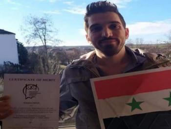 الطالب السوري محمد الأبرش يحرز المركز الأول في جامعة هنغارية