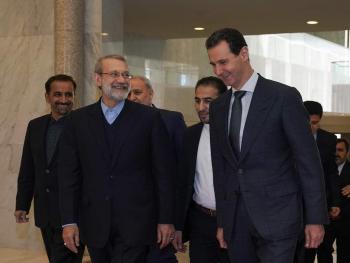 الرئيس الأسد يستقبل وفدا من مجلس الشورى الإيراني برئاسة علي لاريجاني رئيس المجلس