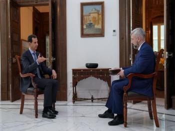 الرئيس الأسد في لقائه مع قناة روسيا 24 أردوغان يقاتل إلى جانب الإرهابيين انطلاقاً من أيديولوجيته الإخوانية