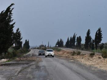 افتتاح الطريق الدولي في بلدة معرحطاط الذي اغلقه الاحتلال التركي بسواتر ترابية