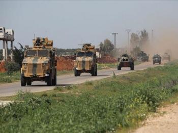 استهداف دورية للاحتلال التركي بانفجار على طريق ال ام 4 
