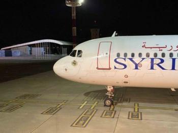 تشغيل اول رحلة طيران من دمشق إلى ارمينينيا بعد انقطاع ثماني سنوات