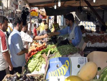 دمشق تستهلك 1.1 مليون كيلو من الفواكه والخضار يوميا من سوق الهال