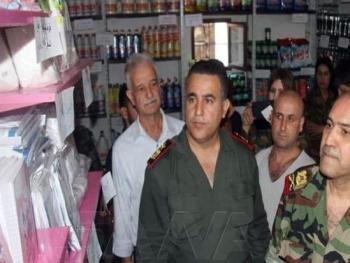 افتتاح صالة بيع للمؤسسة الاجتماعية العسكرية في قرية عوج بريف حماة
