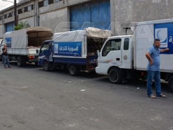 سيارات جوالة للسورية للتجارة لبيع السكر والرز في قرى وبلدات ريف اللاذقية