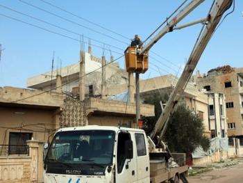 كهرباء درعا تقطع التيار عن كامل المدينة بسبب الصيانة