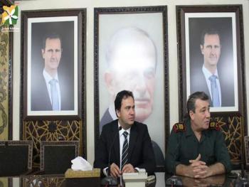 محافظ دمشق يؤكد على الدور الهام لوحدات قوى الأمن الداخلي في العملية الانتخابية