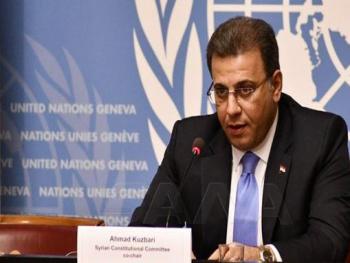 رئيس الوفد الوطني السوري: نرفض التدخل الخارجي في عمل لجنة مناقشة الدستور