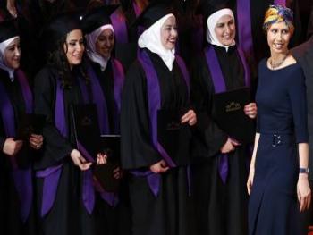 السيدة الاولى اسماء الاسد تستقبل المتفوقين بشهادة التعليم الثانوي لعام 2020