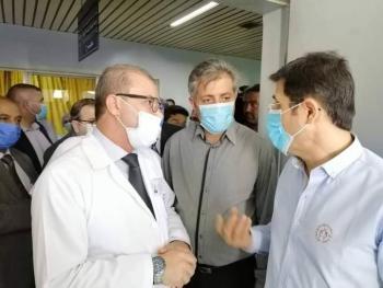 وزير الصحة يطلق حملة #اللقاح ضد شلل الأطفال من مركز حضر بريف #القنيطرة الشمالي