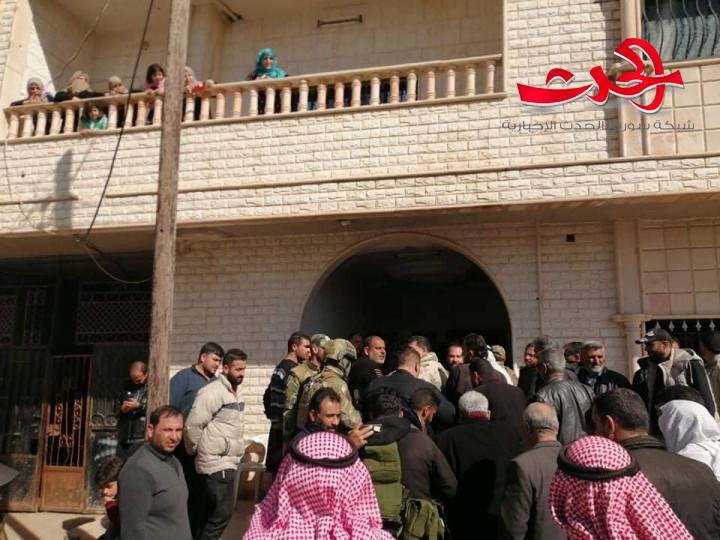 انتشار  وحدات الجيش والشرطة وعودة بعض الدوائر الحكومية إلى مدينة طفس 