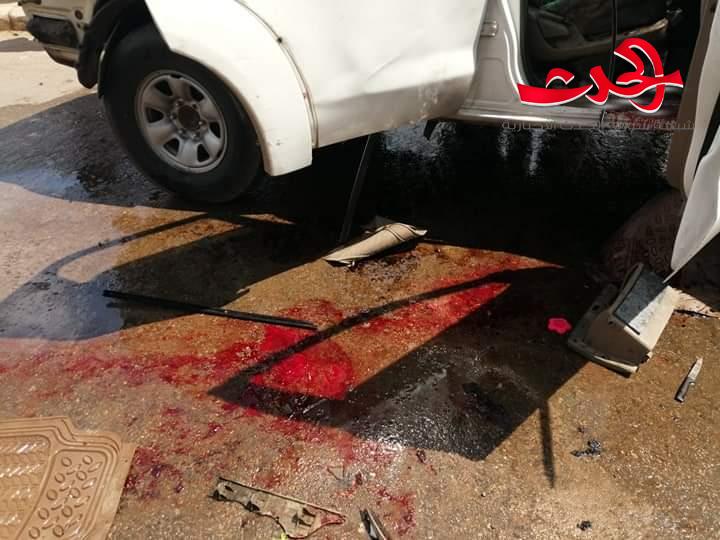 عبوة ناسفة انفجرت بسيارة رئيس فرع المخدرات في درعا