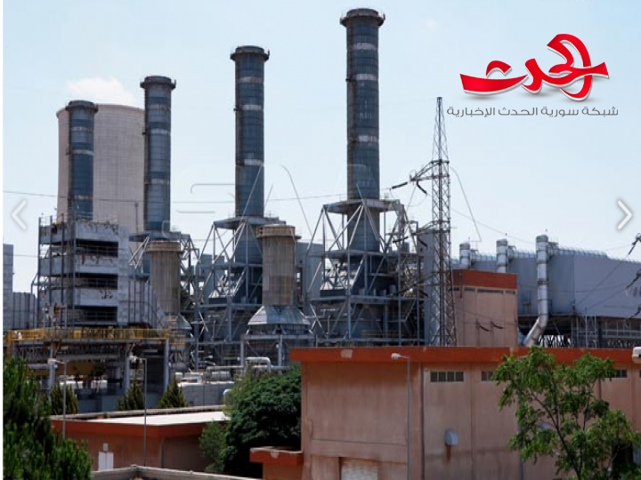  بخبرات وطنية في حمص صيانة العنفة الغازية الثالثة في الشركة العامة لتوليد كهرباء جندر 