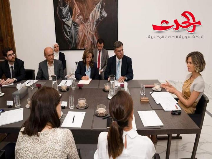 السيدة أسماء الأسد تناقش استثمار نتائج عمل الأولمبياد العلمي السوري في تطوير نظام التعلم