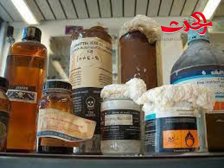 جهاز امتصاص ذري و التخلص من 8 أطنان من النفايات الكيميائية بمحافظة ريف دمشق