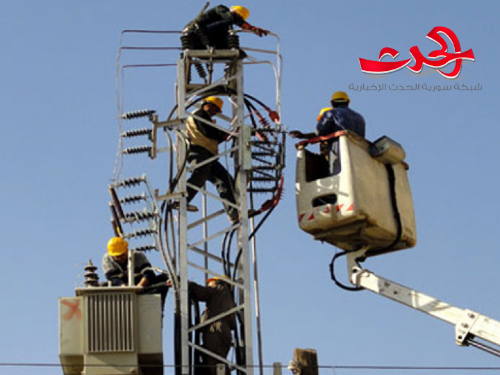  الكهرباء تعود إلى محافظة الحسكة..بعد سرقة الأكبال منها