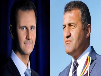 الرئيس الأسد يتلقى برقية تهنئة من رئيس جمهورية أوسيتيا الجنوبية بفوزه بالانتخابات الرئاسية