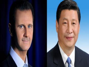 الرئيس الأسد يتلقى برقية تهنئة من الرئيس الصيني بمناسبة فوزه بالانتخابات الرئاسية
