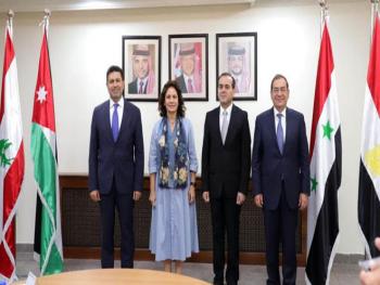 وزراء النفط : اتفاق سوري أردني مصري لبناني على خريطة طريق لإمداد لبنان بالغاز المصري