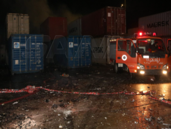 عدوان إسرائيلي يستهدف ساحة الحاويات في ميناء اللاذقية التجاري..