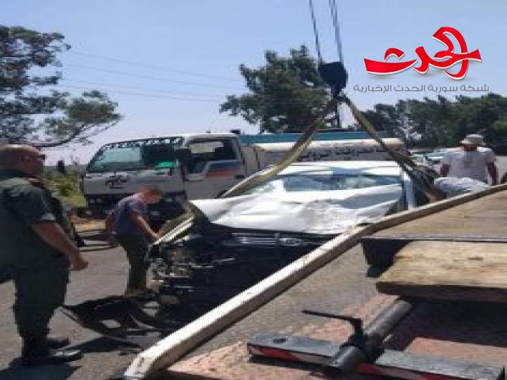 وفاة شخص أثر حادث سير مروع بريف حمص الغربي