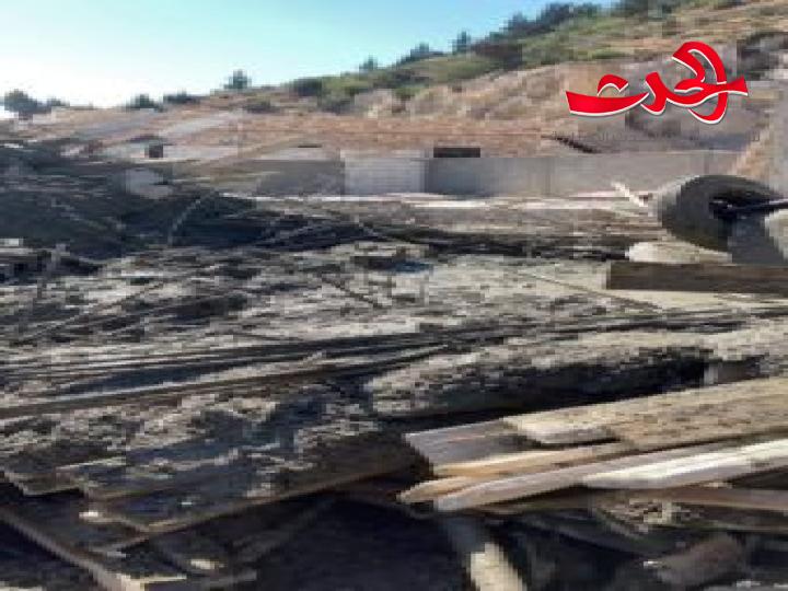 إصابة 5 عمال جراء انهيار بناء قيد الإنشاء في مصياف بريف حماة