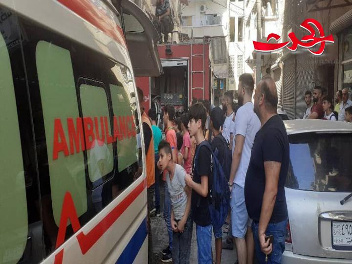 إنقاذ 9 مواطنين من الاختناق جراء حريق في اللاذقية