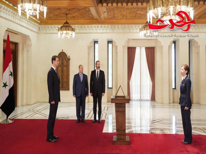أمام الرئيس الأسد.. عدد من السفراء السوريين الجدد يؤدون اليمين القانونية