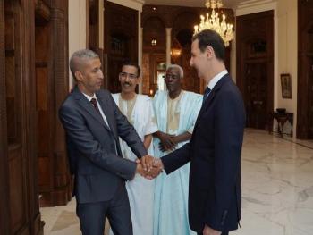 الرئيس الأسد يستقبل وفداً برلمانياً موريتانياً