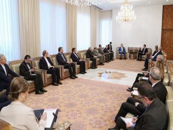 الرئيس الأسد يستقبل وزير الخارجية الإيراني والوفد المرافق له