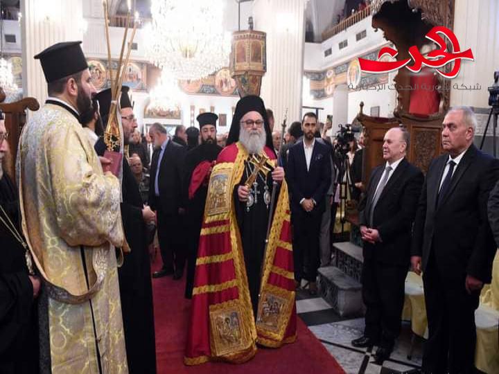 تنصيب المطران الجديد لابرشية حمص للروم الارثوذكس في كنيسة الأربعين بحمص