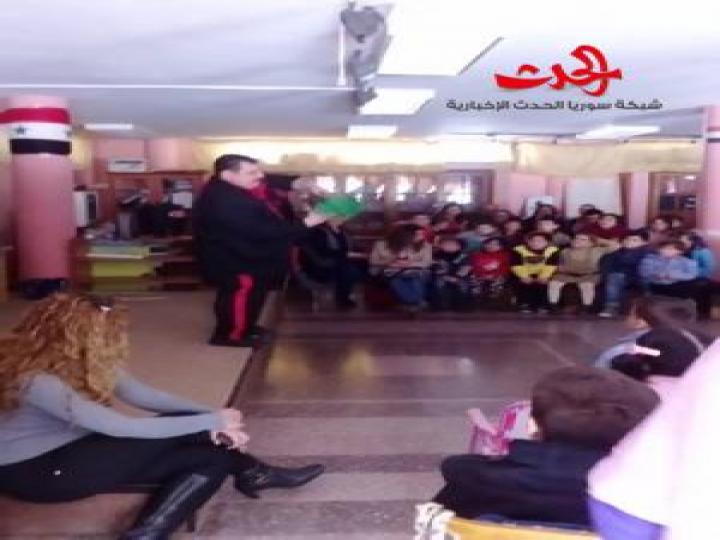 حفل للأطفال بمناسبة عيد الأم في قسم الأطفال بمديرية ثقافة حمص