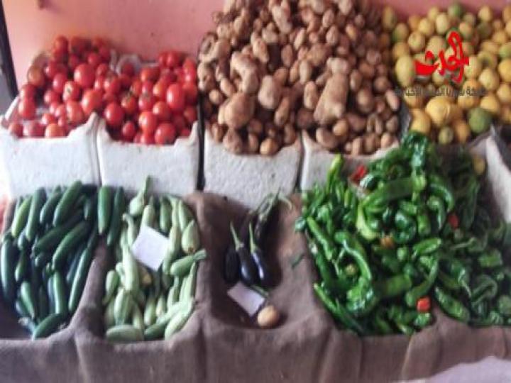 أسعار بعض الخضار والفواكة في ريف دمشق