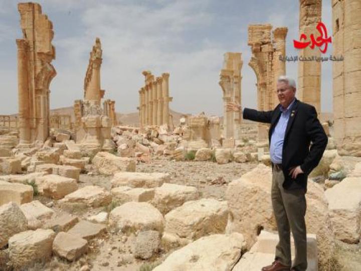 السيناتور الأمريكي بعد زيارته لتدمر؟ أدعم الرئيس الأسد بشكل مطلق