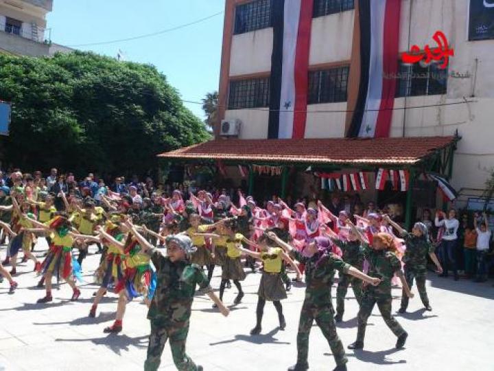 مهرجان فني منوع في وحدة عكرمة المخزومي بحمص