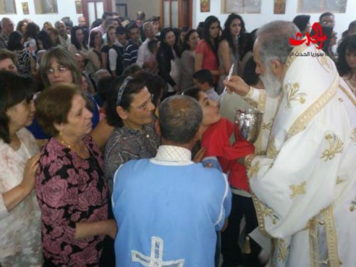 الإحتفال بذكرى سبت النور وقيامة يسوع المسيح في كنيسة أم النور في حي الأرمن بحمص