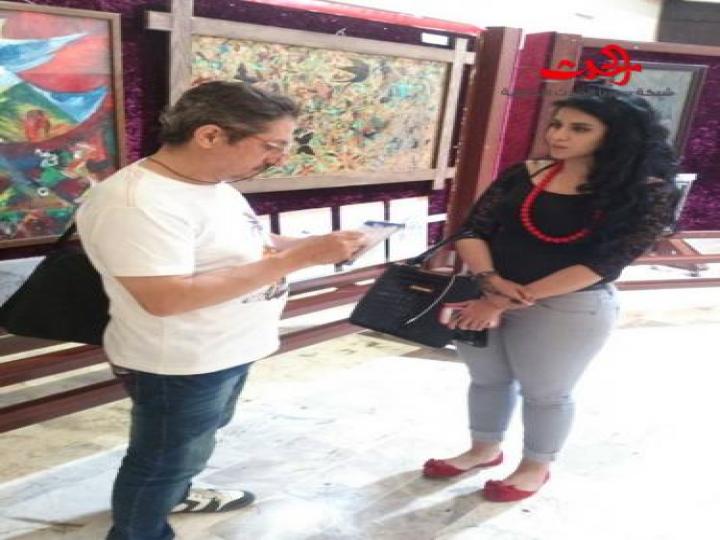 معرضا للرسم والخط العربي في صالة المعارض بكلية الهندسة المدنية بجامعة البعث