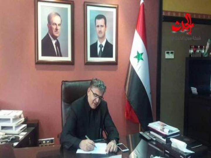 الدكتوراحمد جهاد عابدين مديرا لمشفى الأسد الجامعي بدمشق