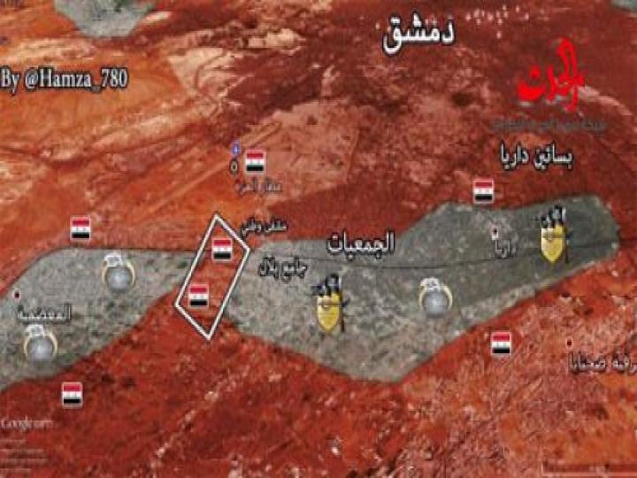 الجيش السوري يُفشل هجوم المسلحين بوصل داريا بـ المعضمية ويقتل قائد بارز