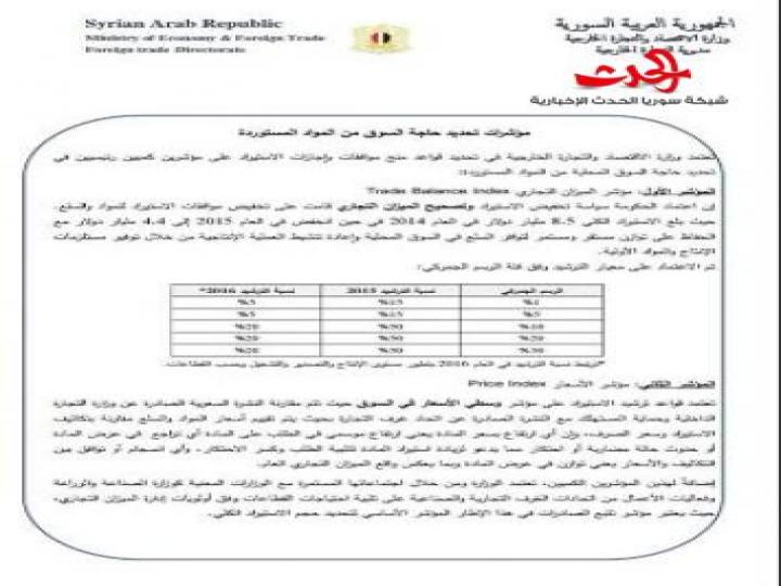 وزارة الاقتصاد تصدر دليل منح الموافقات لإجازات الاستيراد وقواعد المواد المستوردة
