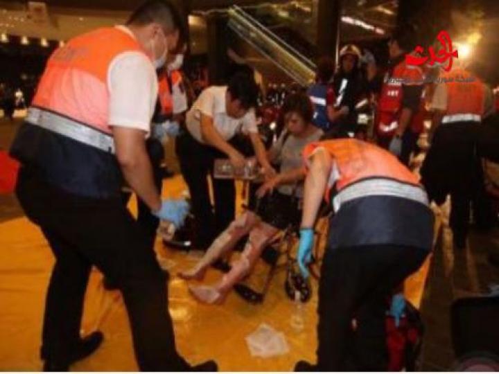 بالصور...انفجار يهز مترو تايوان 