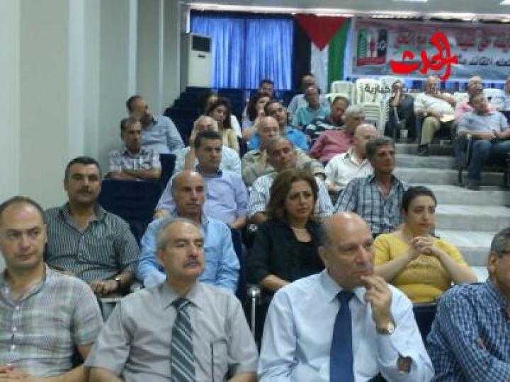 فرع اتحاد الصحفيين في حمص يقيم حفلا تأبينيا للإعلامي علي جمول بمناسبة مرور أربعين يوما على رحيله
