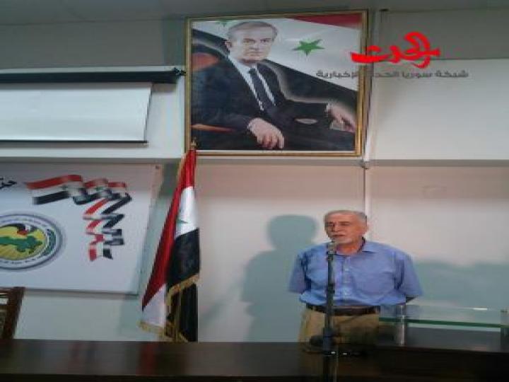 فرع اتحاد الصحفيين في حمص يقيم حفلا تأبينيا للإعلامي علي جمول بمناسبة مرور أربعين يوما على رحيله