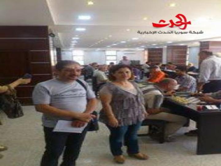  نقابة المهندسين في حمص تقيم مسابقة للشطرنج في مقر النقابة تأكيدا على عودة الحياة لمركز مدينة حمص