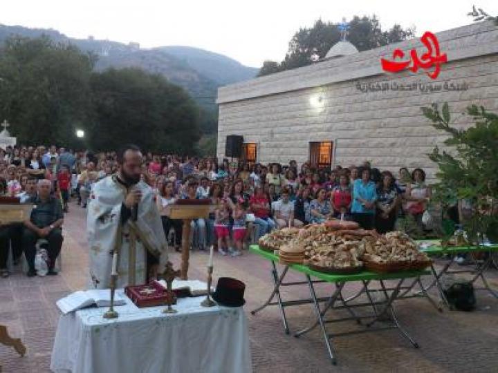  الإحتفالات تعم قرية قلاطية في منطقة وادي النضارة بمناسبة  عيد رقاد وانتقال العذراء 