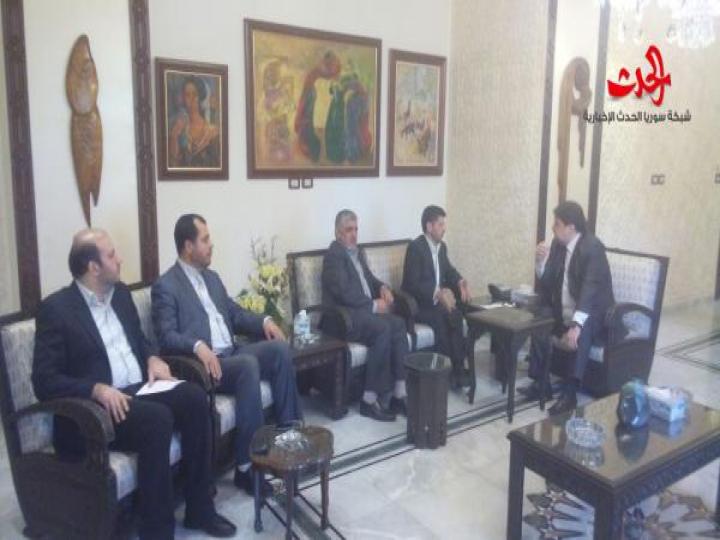 الاحمد يستقبل السفير شيباني والدكتور خامه يار